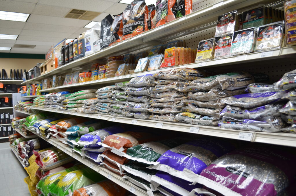 bird seed and suet